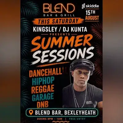 Dj Kunta @Blend Bar ,Bexleyheath ,15/08/26 ,Summer Sessions