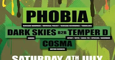 Curves presents: Phobia, Temper D & Dark Skies, Cosma