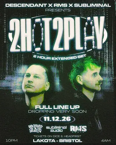 Descendant x RMS x Subliminal - present 2 Hot 2 Play - 2 Hour Extended Set + Support