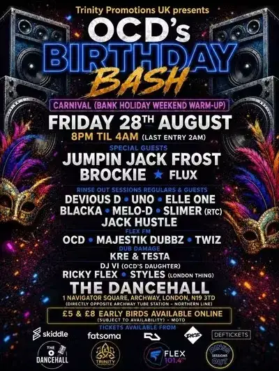Rinse Out w/ OCD'S Birthday Bash