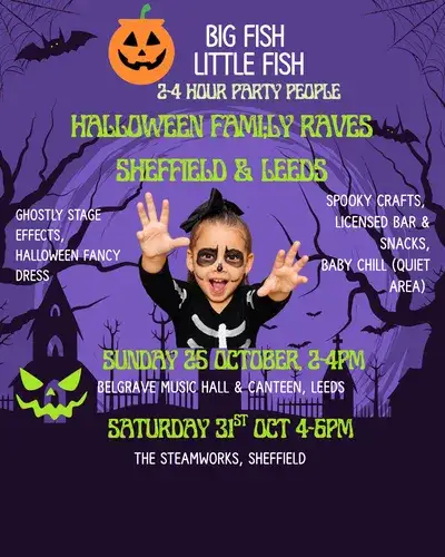 Big Fish Little Fish LEEDS Halloween Family Rave! Sun 25th October 1-3pm