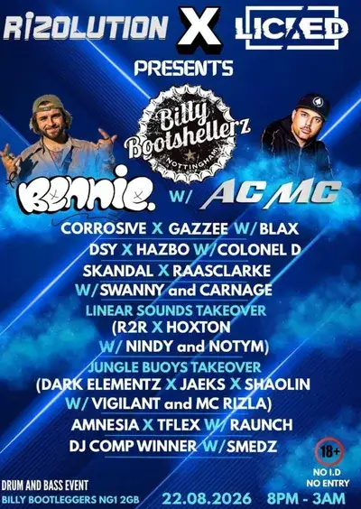 Rizolution x Licked presents BILLY BOOTSHELLERZ