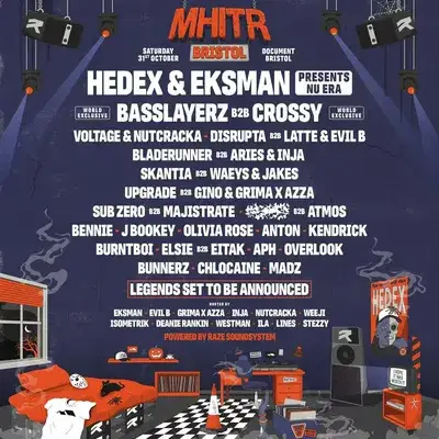 MHITR Halloween: Bristol w/ Hedex & Eksman + Raze Soundsystem