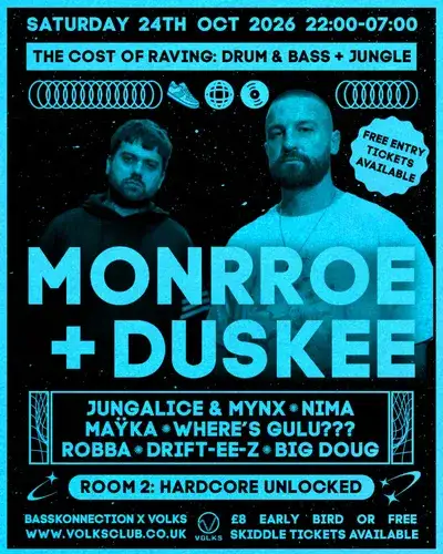 The Cost of Raving presents: Monrroe + Duskee