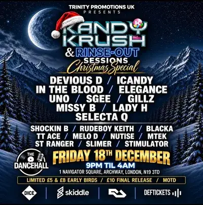 KANDY KRUSH & RINSE OUT SESSIONS