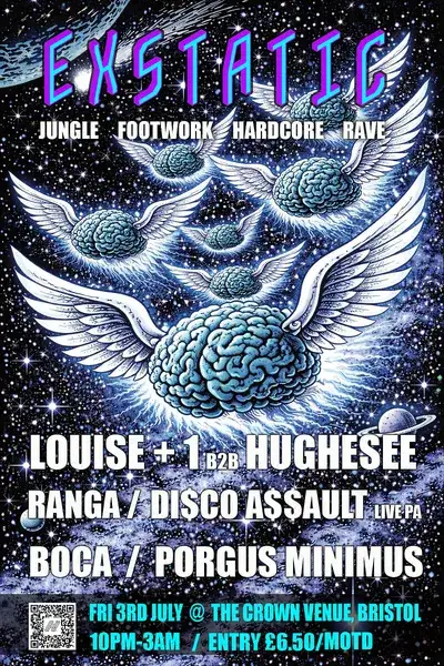 EXSTATIC: LOUISE+1, HUGHESEE, Di$CO A$$AULT, RANGA (JANGALA), PORGUS & BOCA