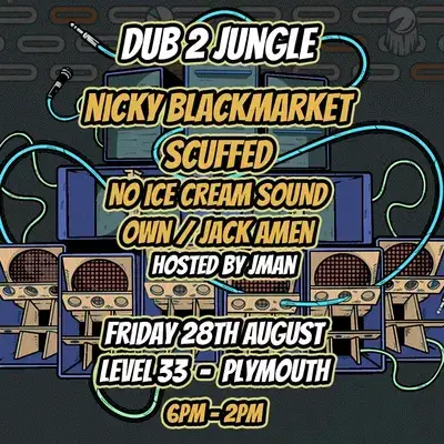 Dub 2 Jungle: Nicky Blackmarket + Scuffed + No Ice Cream Sound