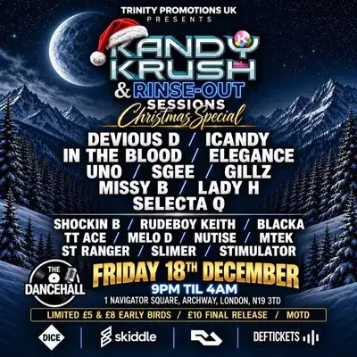 Kandy Krush meets Rinse Out Sessions Christmas Special