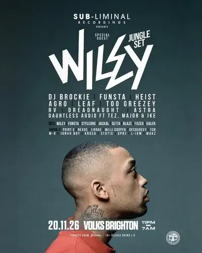 Sub-liminal Recordings: Wiley (Jungle Set)