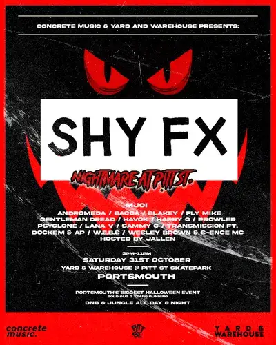 Shy FX - Portsmouth Halloween DnB Rave
