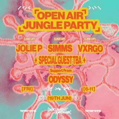 Document Open Air: Jungle Party w/ SIMMS, Jolie P, VXRGO ++
