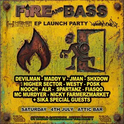 SIKA records presents: Fire and Bass EP launch party Ft Devilman