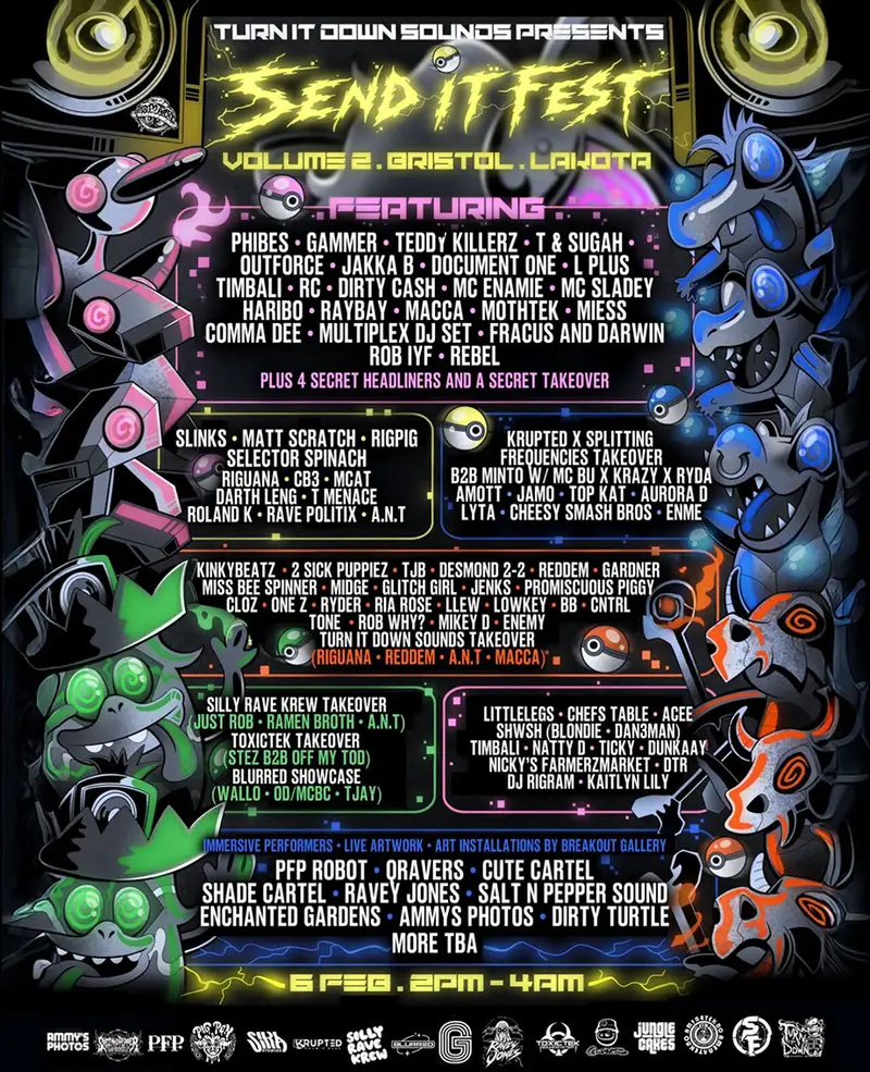 SEND IT FEST BRISTOL | Over 100 Acts! [LAKOTA]