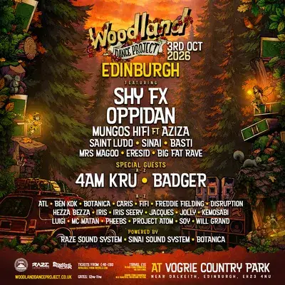 Woodland Dance Project with Shy Fx, 4am Kru, Oppidan, Badger, Mungos Hifi ft Aziza