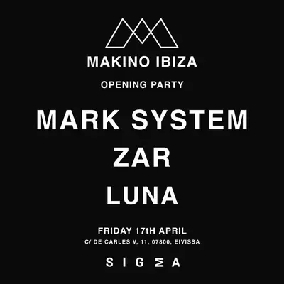 Makino Ibiza with Mark System, Zar & Luna