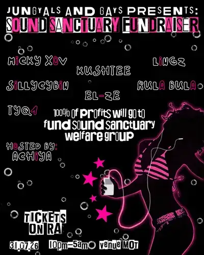 jungyals and gays PRESENTS: SOUND SANCTUARY FUNDRAISER