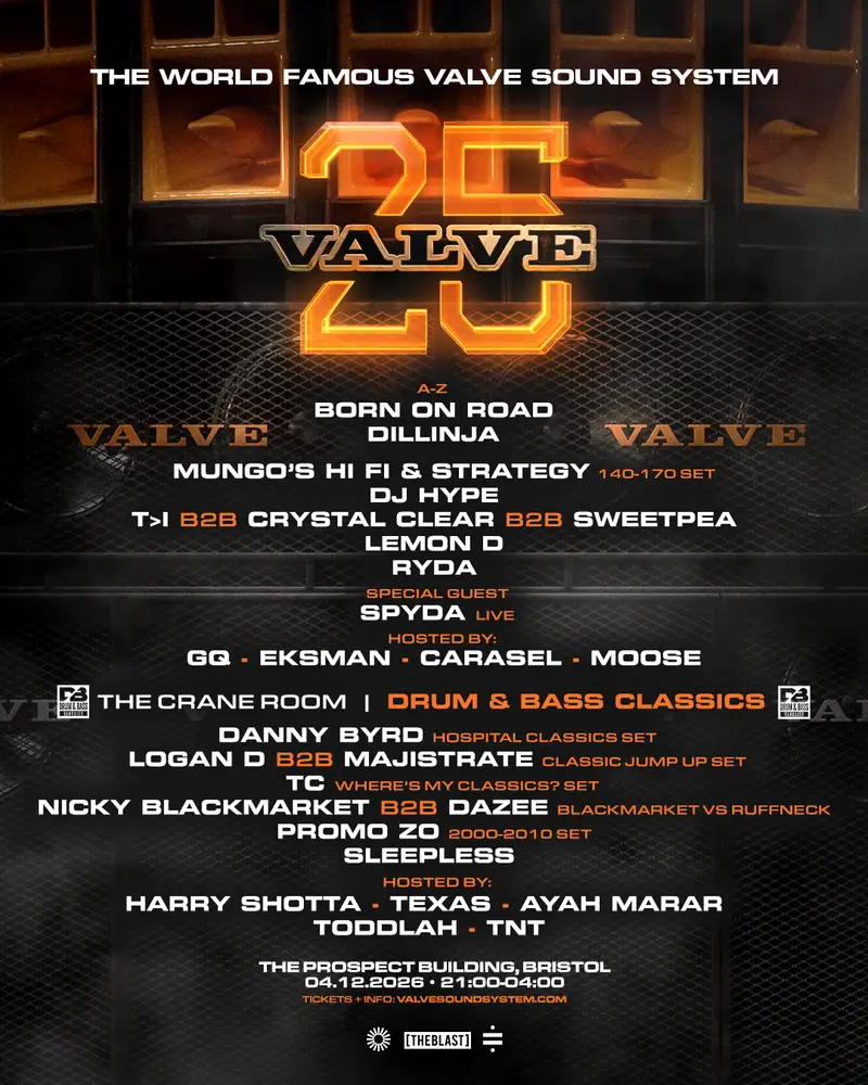 25 Years of Valve Sound System x Drum & Bass Classics | Bristol