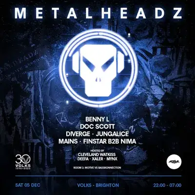 Metalheadz - Brighton w/ Benny L, Doc Scott, Cleveland Watkiss