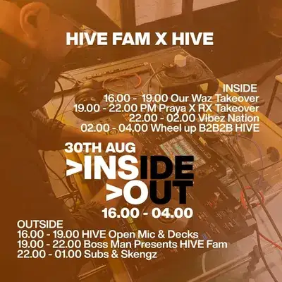 INSIDE//OUT AUGUST Bank Holiday Takeover