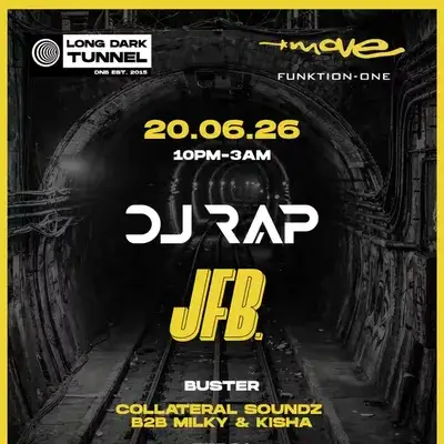 Long Dark Tunnel | DJ RAP, JFB + more | 20.06.26 | Exeter