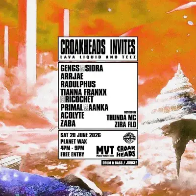 CROAKHEADS INVITES: LAVA LIQUID AND TEEZ