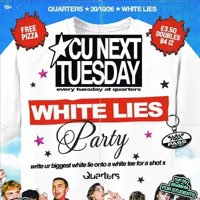 CU Next Tuesday | Theme: TBA | 20/10/2026