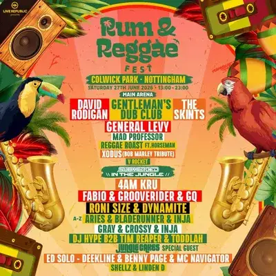 Rum & Reggae Fest Jungle Takeover 2026 | Colwick Park, Nottingham