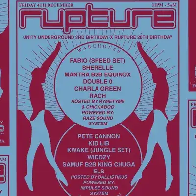Rupture X Unity Underground BIRTHDAY EVENT
