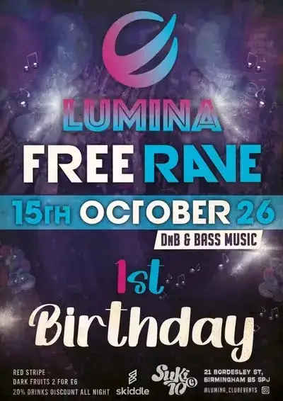 LUMINA 1st Bithday 15th October