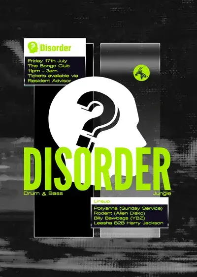 Disorder: Bongo Closing Party [JUNGLE & DRUM & BASS]