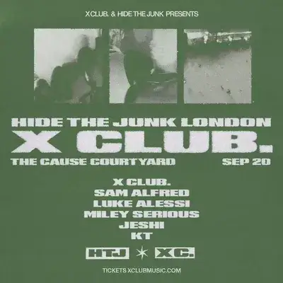 X CLUB. present HIDE THE JUNK