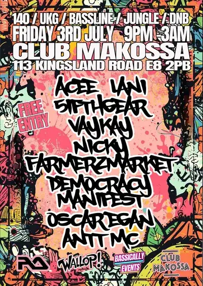 Wallop! x Bassically Events Summer Shell-Out