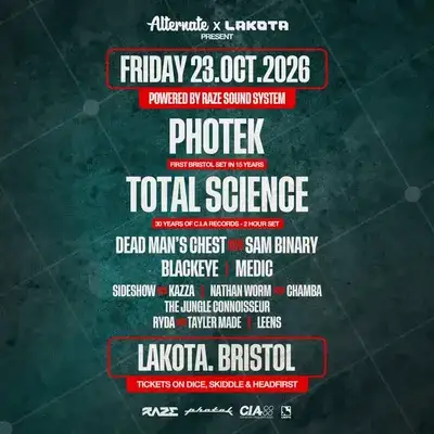 Alternate Presents Photek, Total Science +more!