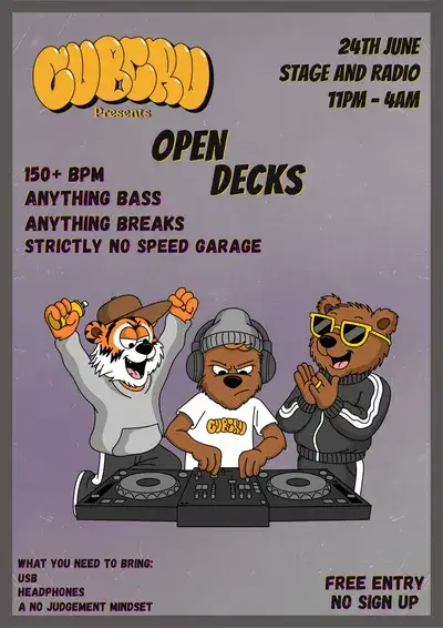 Cubru presents: Open Decks