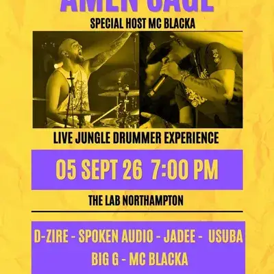 Amen Sage Live Jungle Drummer + MC Blacka