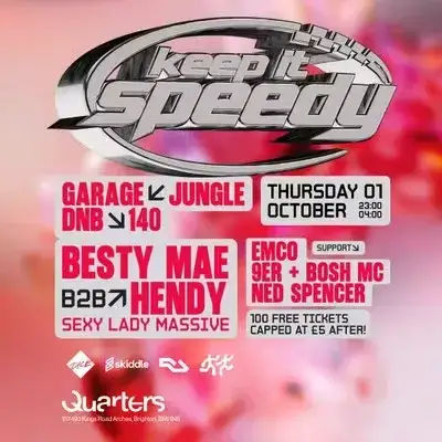 FRESHERS Keep it Speedy presents Hendy b2b Betsy Mae