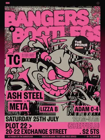 Bangers + Bootlegs Fringe at Tramlines: TC (2 hr), Ash Steel, Meta, Lizza B, Adam C-4