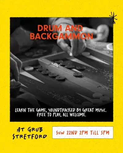 GRUB Stretford: Drum and Backgammon