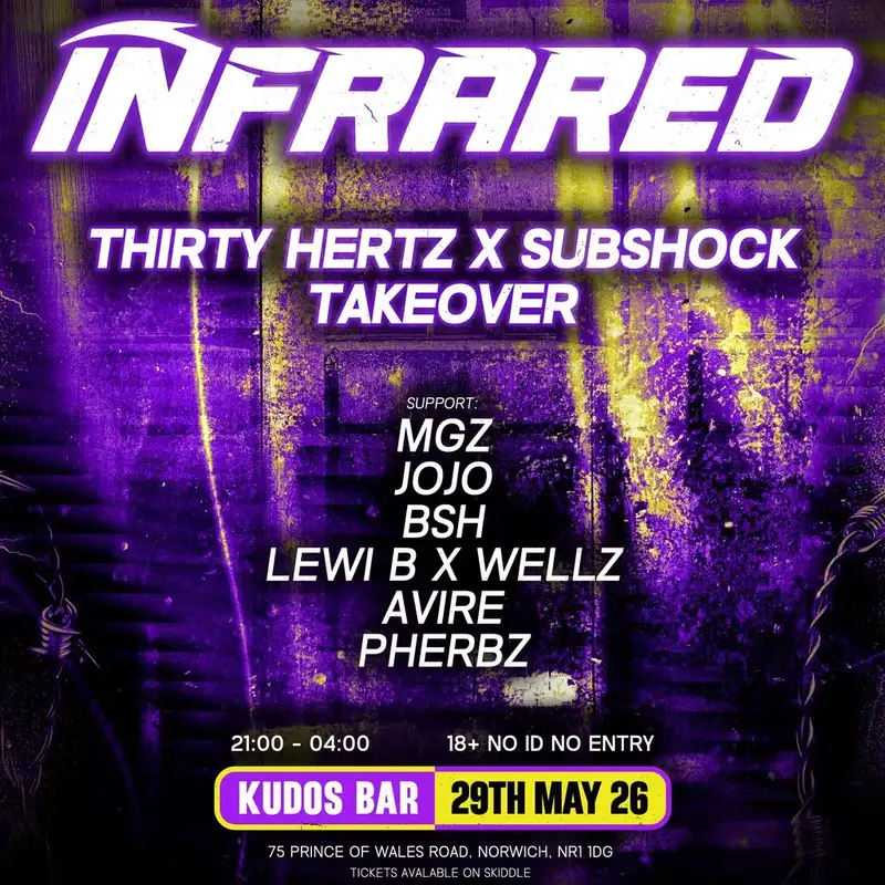 ThirtyHertz x Subshock Launch Party W/ Infrared