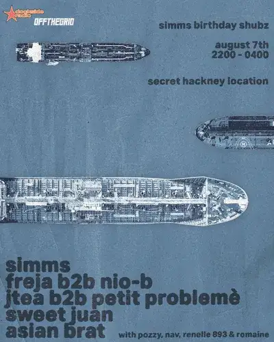 SIMMS BIRTHDAY SHUBZ [SECRET HACKNEY LOCATION]