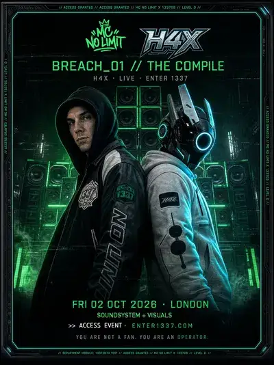 NO LIMIT MUSIC X 1337OS PRESENTS: 1ST GAMIFIED BASS MUSIC EXPERIENCE // PLAYER: [ H4X ]